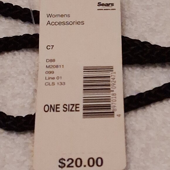 Metaphor Vintage Black Beaded Formal Evening Clutch Bag with Mirror EUC - Picture 10 of 12